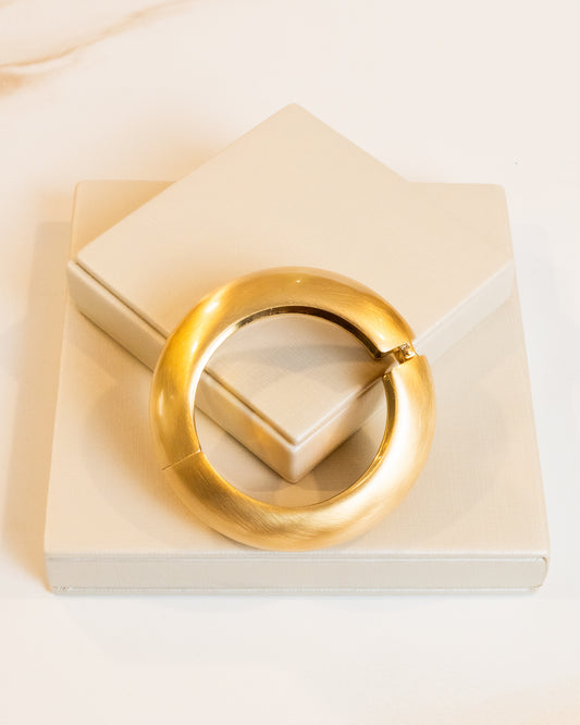 Bracelete Bold Dourado Fosco