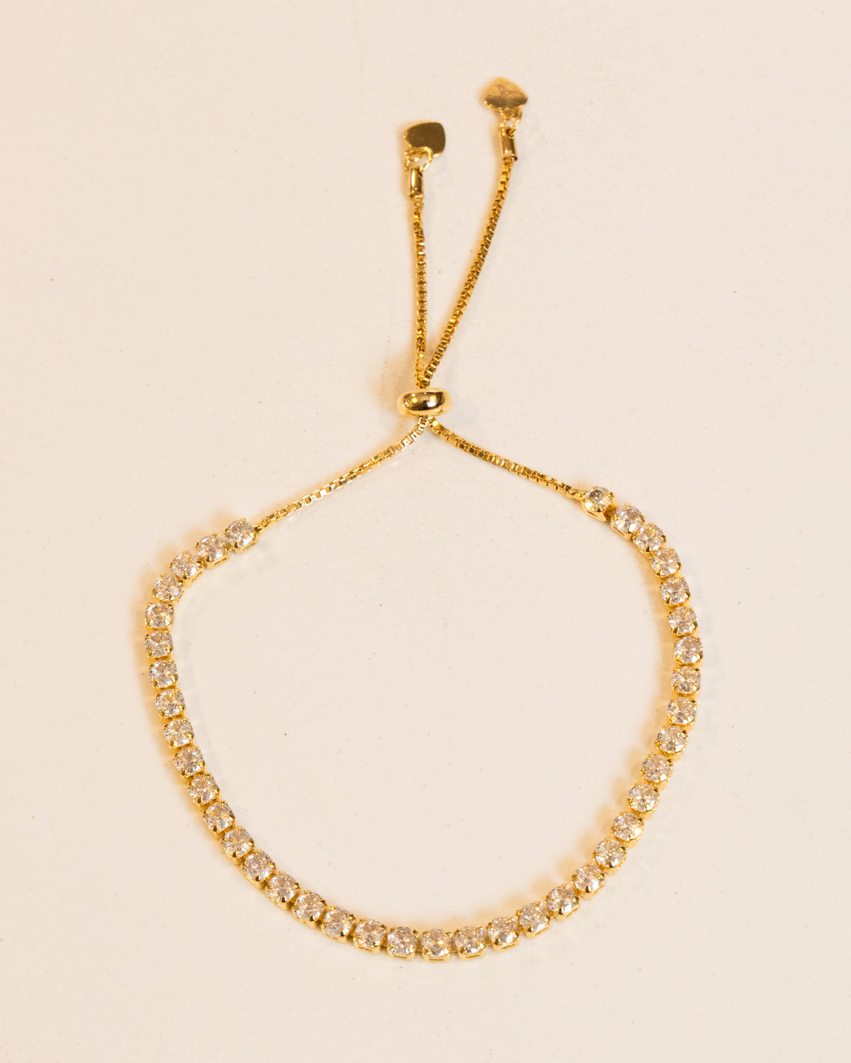 Pulseira Riviera Zircônia Gravata Banho Ouro 18K
