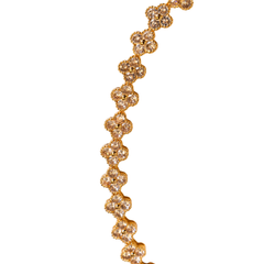 Colar Cravejado com Zircônias Ouro